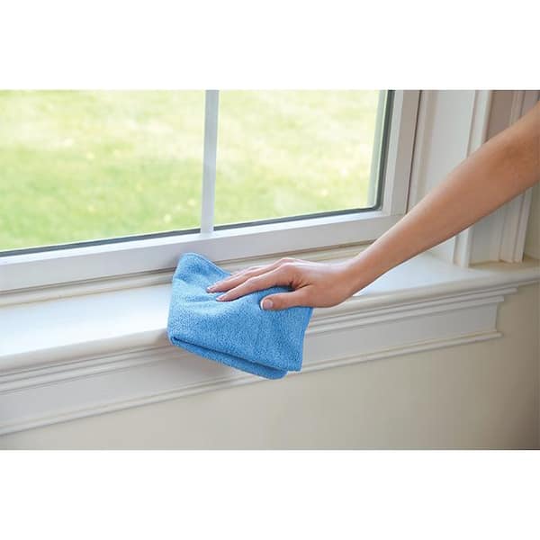 14 in. x 14 in. Microfiber Cloth Towels (24-Pack)