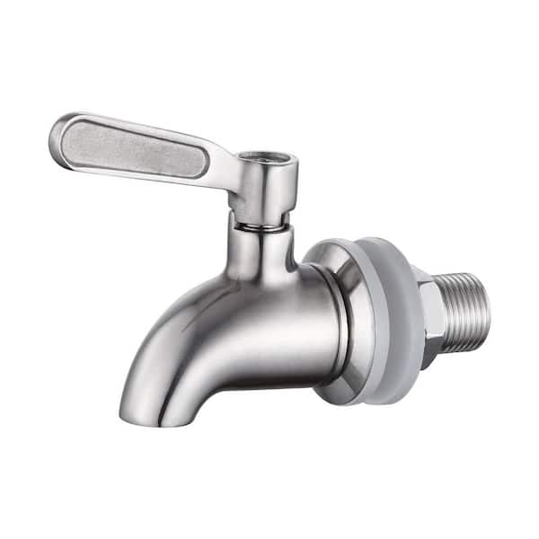 Stainless Steel Beverage Dispenser Replacement Spigot Lead-Free 5/8 in. Mount 3.27 x 2.68 in. Faucet