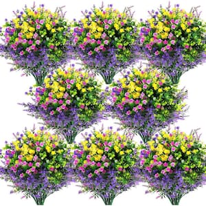 3 in. H Multiple Color Artificial Silk Daisy Flowers, 24-Pieces Bundles