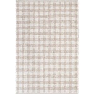 Mardin Light Gray Checkered 8 ft. x 10 ft. Indoor Area Rug