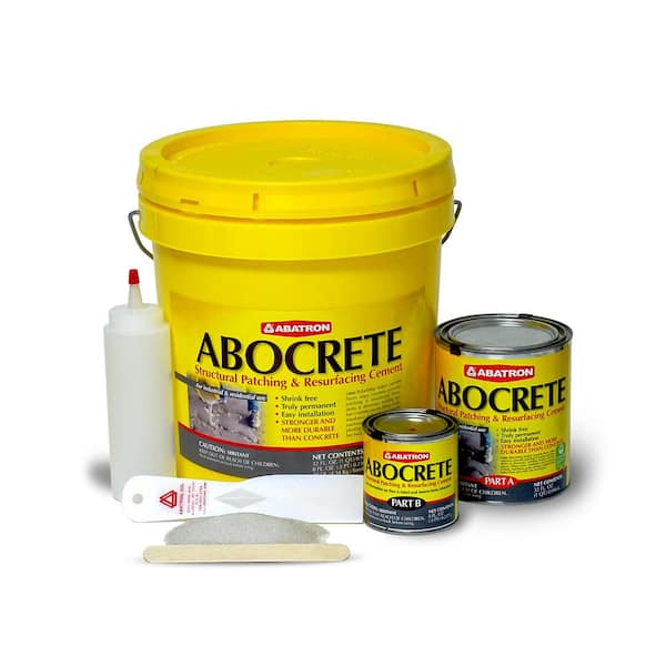 ABATRON Abocrete - Light Gray, Small Kit With Sand Self-Leveling Epoxy Concrete Patching/Resurfacing Compound