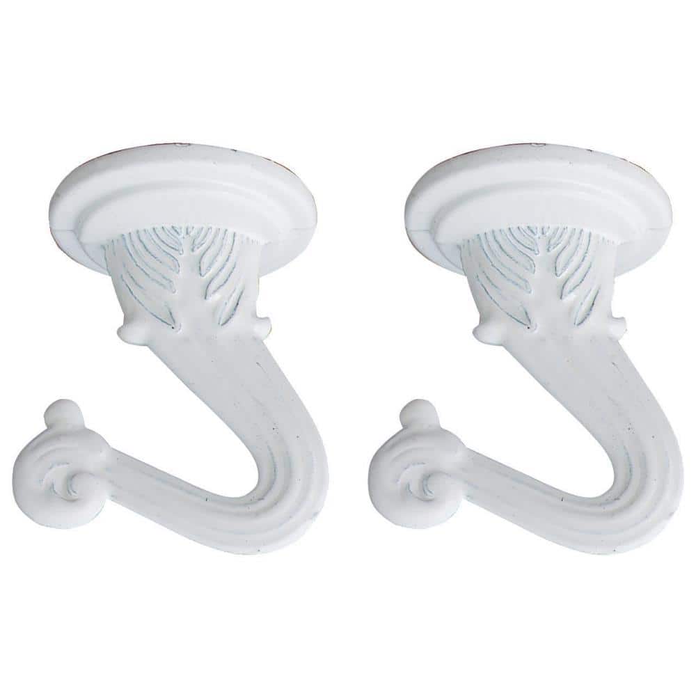 Commercial Electric 1-1/2 in. White Decorative Swag Hook for