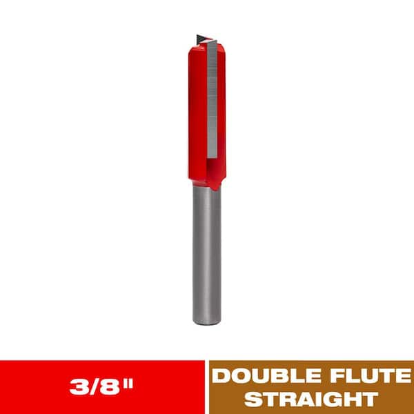 3/8 in. Dia 2-Flute Straight Bit