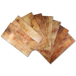 Subway Collection Retro Copper 3 in. x 6 in. PVC Peel and Stick Tile (3.9 sq. ft./32-Sheets)