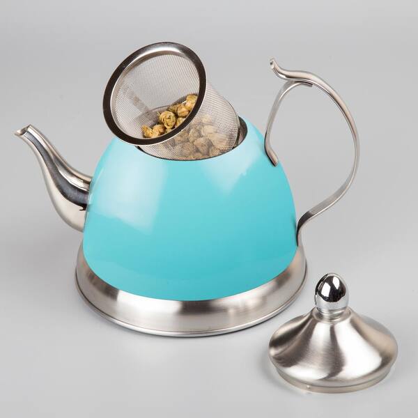 Stainless Steel Kettle with Removable infuser Creative Home Nobili-Tea 1 Qt 