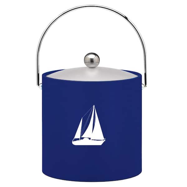 Kraftware Kasualware Sailboat 3 Qt. Ice Bucket in Blue