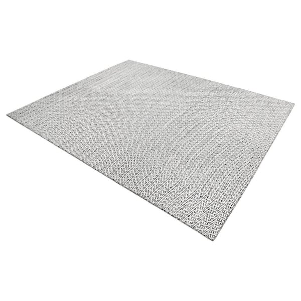 Chatham Contemporary Flatweave Charcoal 10 ft. x 14 ft. Hand Woven Area Rug