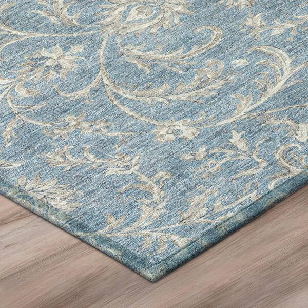 Chantille Machine Washable Indoor/Outdoor Abstract ACN3078 Denim 2 ft. x 3 ft. Accent Rug
