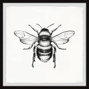 "Bee Happy" by Marmont Hill Framed Animal Art Print 12 in. x 12 in.