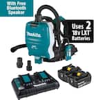 18-Volt X2 LXT Lithium-Ion (36V) Brushless 1/2 Gal. HEPA Filter Backpack Dry Dust Extractor Kit, AWS Capable (5.0 Ah)