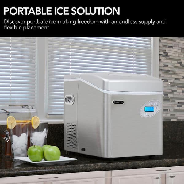 Whynter Portable Ice Maker (Stainless Steel, 49 lb)