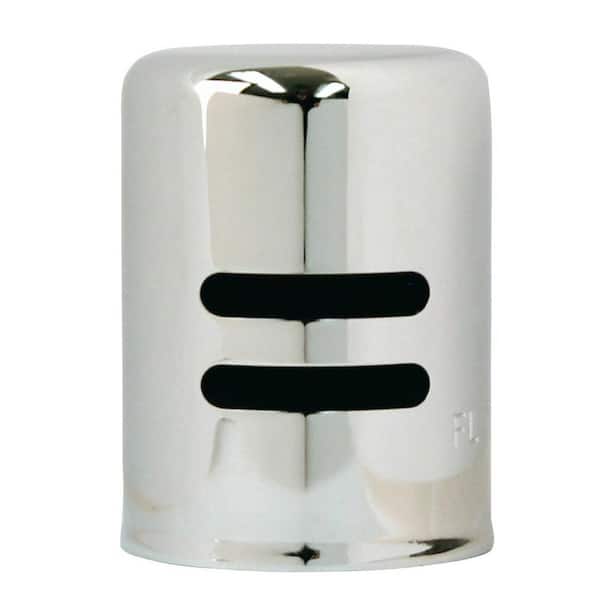 Westbrass 1-5/8 in. x 2-1/4 in. Solid Brass Air Gap Cap Only, Non-Skirted, Polished Nickel