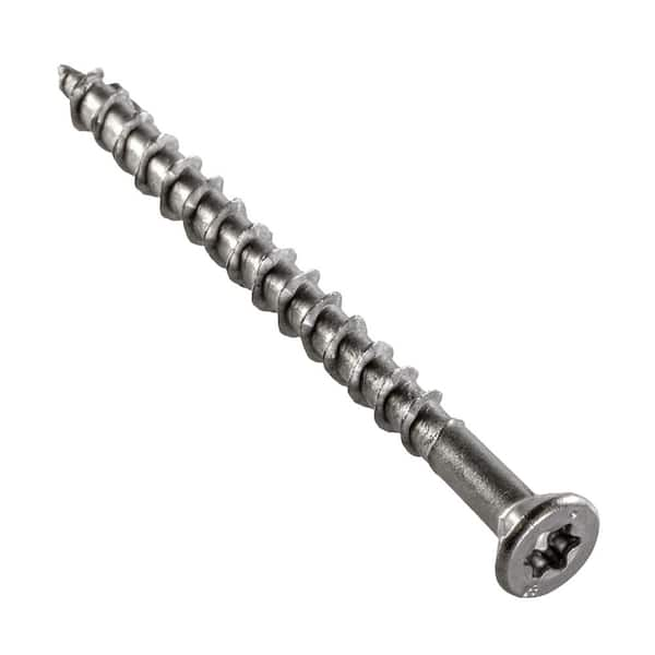 Eagle Claw Stainless Steel Deck Screws #10 x 2 1/2 Star Drive T25 Torx (Qty 350 - 4lb)