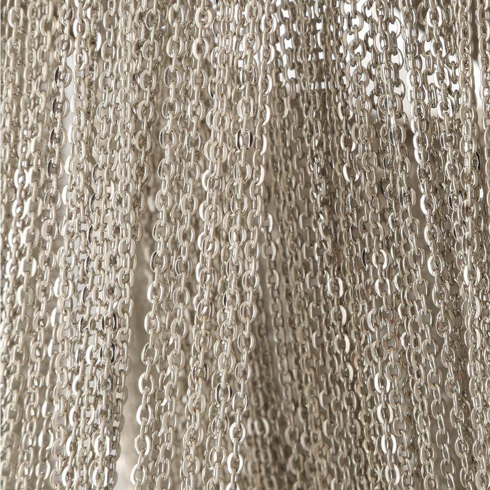 Chantilly 18" Polished Nickel 6-Light Flush Mount