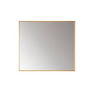 Viella 36 in. W x 32 in. H Rectangular Aluminum Framed Wall Bathroom Vanity Mirror in Gold