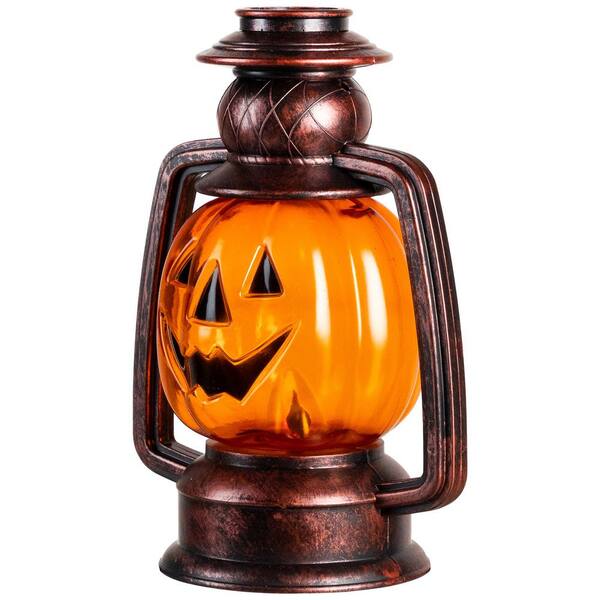 Northlight 16.5 in. Flickering Pumpkin Halloween Pathway Lantern