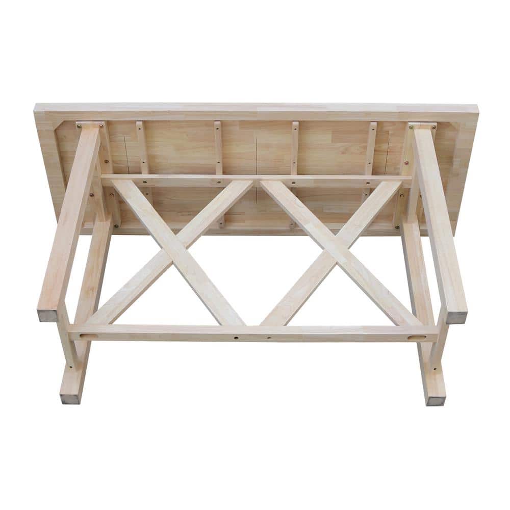 Eco-Friendly Solid Para Wood Bar Height Dining Table