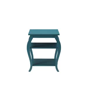 Becci Teal Storage End Table