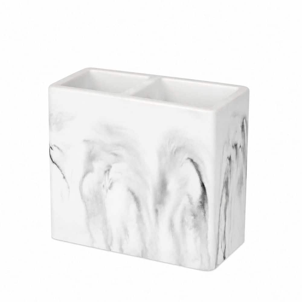 Diatomaceous Earth 2-Slot Toothbrush and Toothpaste Holder with Fast-Drying Base for Countertop White price history on PriceWatchPro