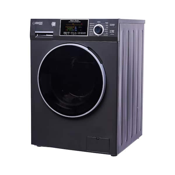 1.9 cu. ft. All-In-One Convertible Washer Dryer Combo Sanitize Allergen Cycle 1400 RPM in Stormy Gray