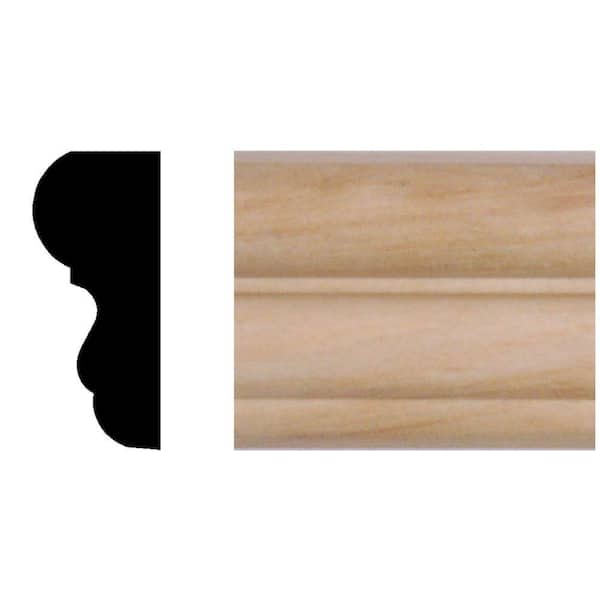 HOUSE OF FARA 3/4 in. x 1-3/4 in. x 96 in. Hardwood Colonial Panel Moulding