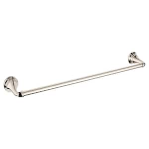 Delancey 18 in. Wall Mount Towel Bar in Polished Nickel