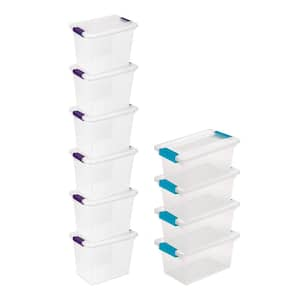 27 Qt. Storage Container (6-Pack) + Medium Clip Box Tote (4-Pack)