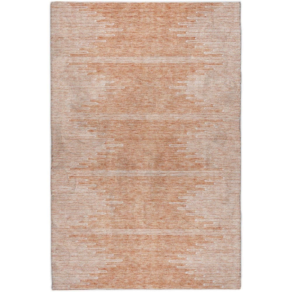 Dream Shag Premium Machine Washable Abstract ADS647 Salmon 5 ft. x 7 ft. 6 in. Area Rug price history on PriceWatchPro