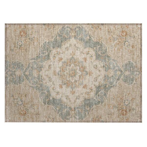 Chantille Machine Washable Indoor/Outdoor Abstract ACN3080 Linen 3 ft. x 4 ft. Area Rug