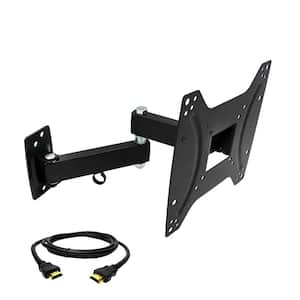 Full Motion Wall Mount for 17 in. - 42 in. TVs in Black
