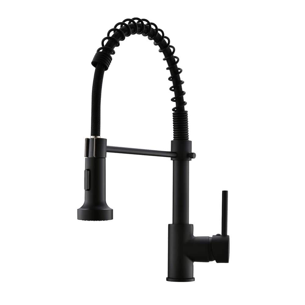 Single Handle Pull-Down Sprayer Kitchen Faucet with Dual Function Sprayhead