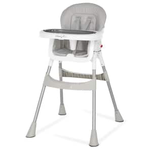 Portable Gray 2-In-1 Table Talk High Chair