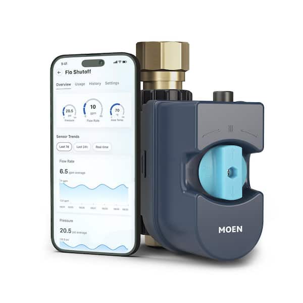 MOEN Flo 1 in. Smart Water Monitor and Automatic Water Shut Off Valve