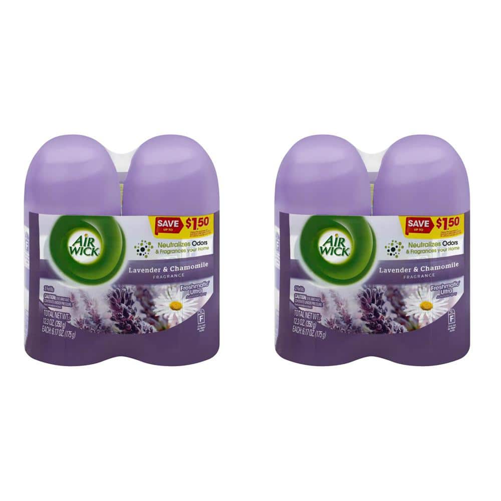 Air Wick Freshmatic Ultra 6.17 oz. Lavender Automatic Air Freshener Refill  Spray (2-Count) (2-Pack) 62338-85595-2 - The Home Depot