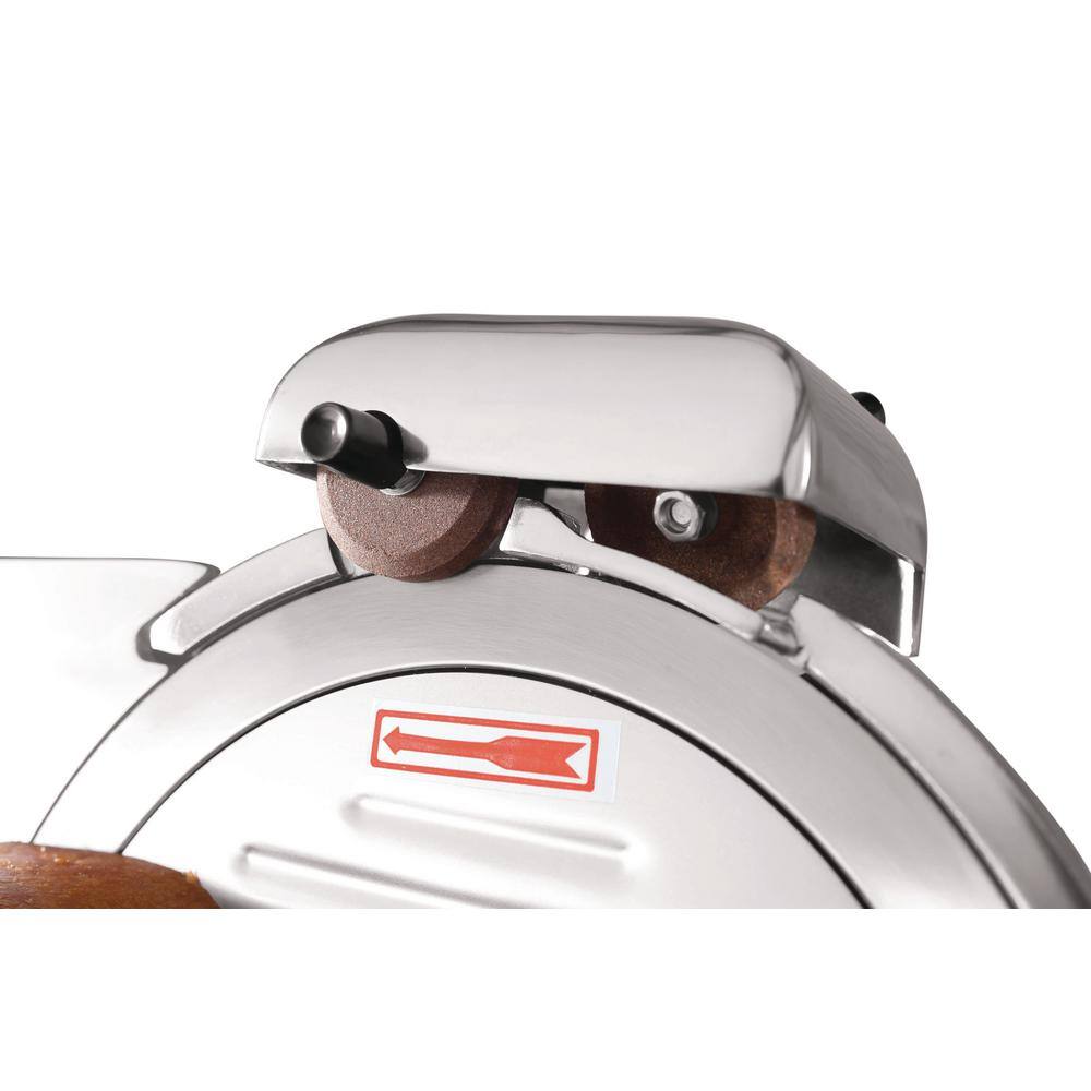 Big Bite 8.5" Semi-Automatic Stainless Steel Meat Slicer