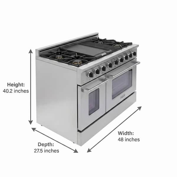 NXR Entree 48 in. 7.2 cu. ft. Professional Style Gas Range with NXR Entree 48 in. 7.2 cu. ft. Professional Style Gas Range with