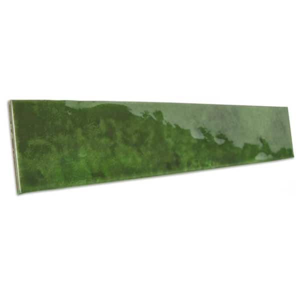 Merola Tile Menorca Tourmaline 3 in. x 13 in. Ceramic Wall Tile