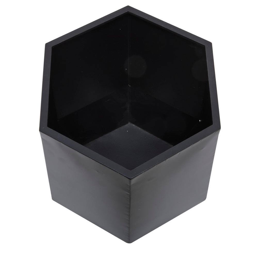 Extra Large Black Iron Round Modern Planter