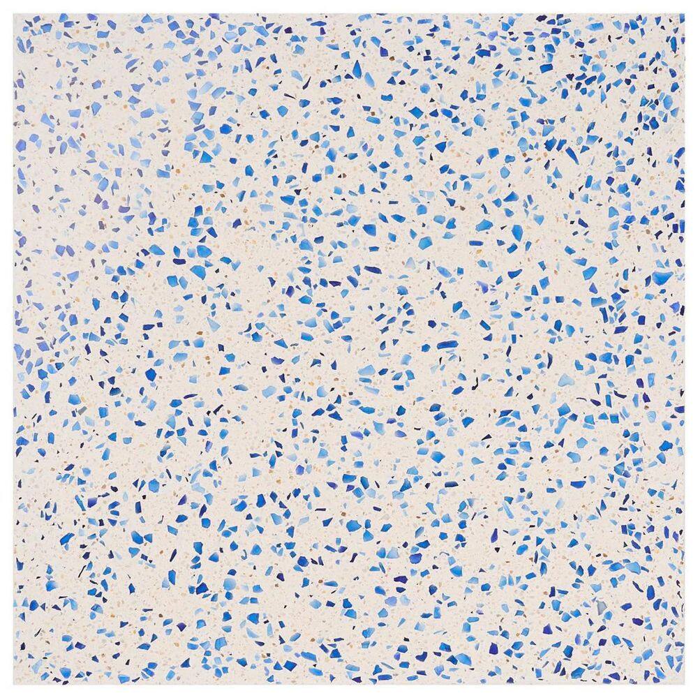 Raleigh Glass Creme Cobalt Blue 4 in. x 0.71 in. Polished Terrazzo Floor and Wall Tile Sample price history on PriceWatchPro