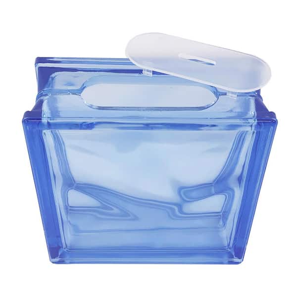 KraftyBlok Clear Glass Block for Crafts, 7.75 x 3.75 Inches