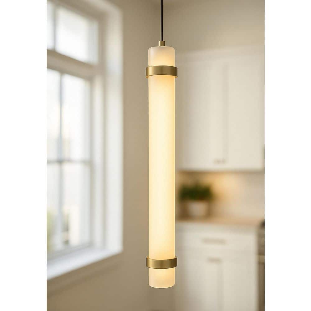 Miami Light Antique Brass Pendant Light with Acrylic Shade price history on PriceWatchPro