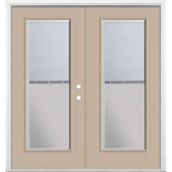 Steves & Sons 72 in. x 80 in. Reliant Series White Primed Fiberglass  Prehung Right-Hand Inswing Mini Blind Patio Door FGPMB_PR_72_4IRH - The  Home Depot