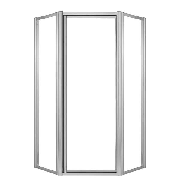 KOHLER Memoirs Neo-Angle 72 in. Shower Enclosure with Crystal Clear Glass in Bright Silver-DISCONTINUED