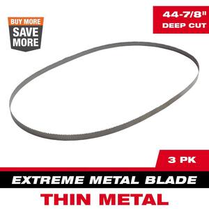 44-7/8 in. 12/14 TPI Deep Cut Portable Extreme Thin Metal Cutting Band Saw Blade (3-Pack) For M18 FUEL/Corded