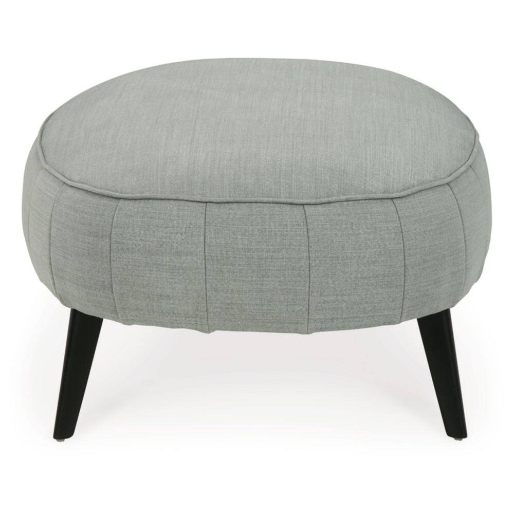 Hollyann 41" Gray Chenille Oversized Accent Ottoman
