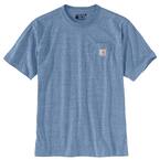 Men's X-Large Coastal Snow Heather Cotton/Polyester K87 M Loose Fit Heavy Weight Short Sleeve Pocket T-Shirt