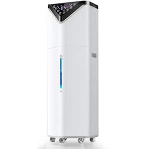 5 gal. Large Smart Humidifiers for Bedroom 2800 sq. ft. with 3-Mist Mode and Auto 180° Mist Tube for Home in White