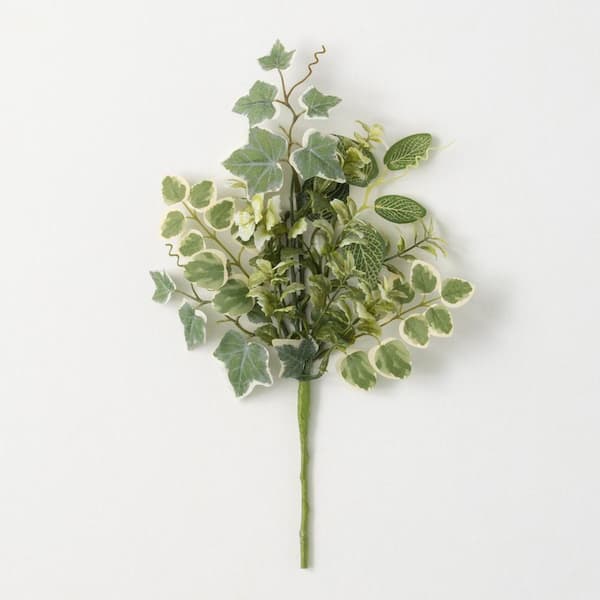 SULLIVANS 14.75 in. Foliage Botanical Pick; Green
