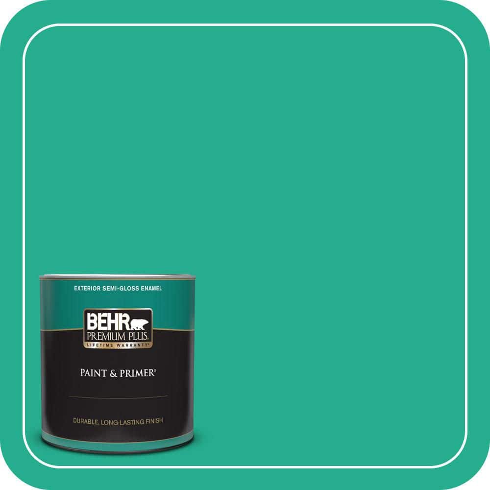 1 qt. #P430-5 Enchanted Wells Semi-Gloss Enamel Exterior Paint & Primer price history on PriceWatchPro