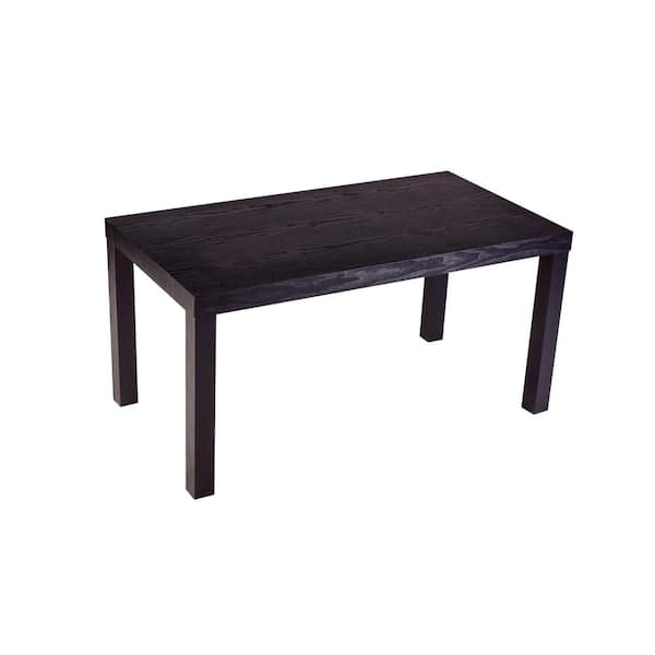 OneSpace 36 in. Black Medium Rectangle Wood Coffee Table